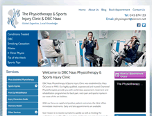 Tablet Screenshot of naasphysiotherapy.ie